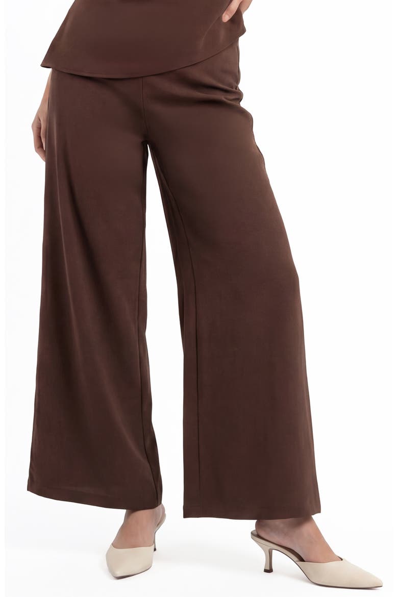 Iced Tea Wide Leg Pants, Main, color, CHOCOLATE