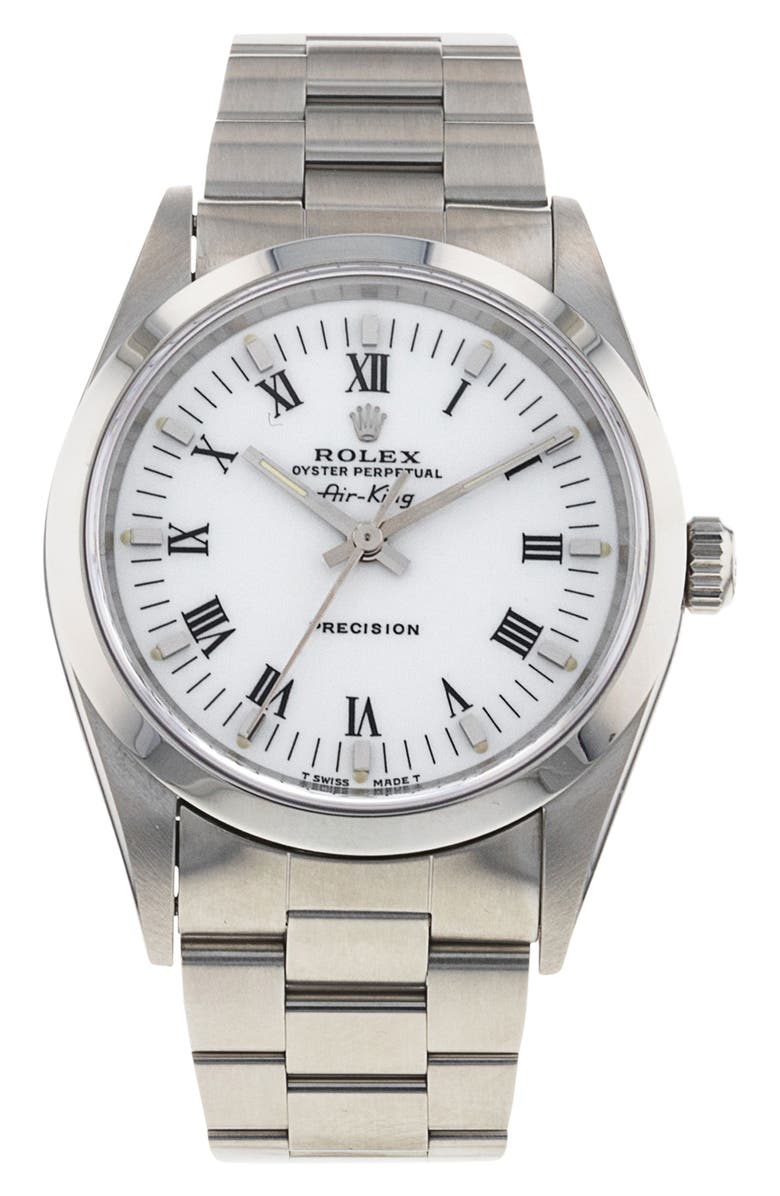 Watchfinder & Co. Rolex Preowned Air-King Bracelet Watch, 34mm, Main, color, 