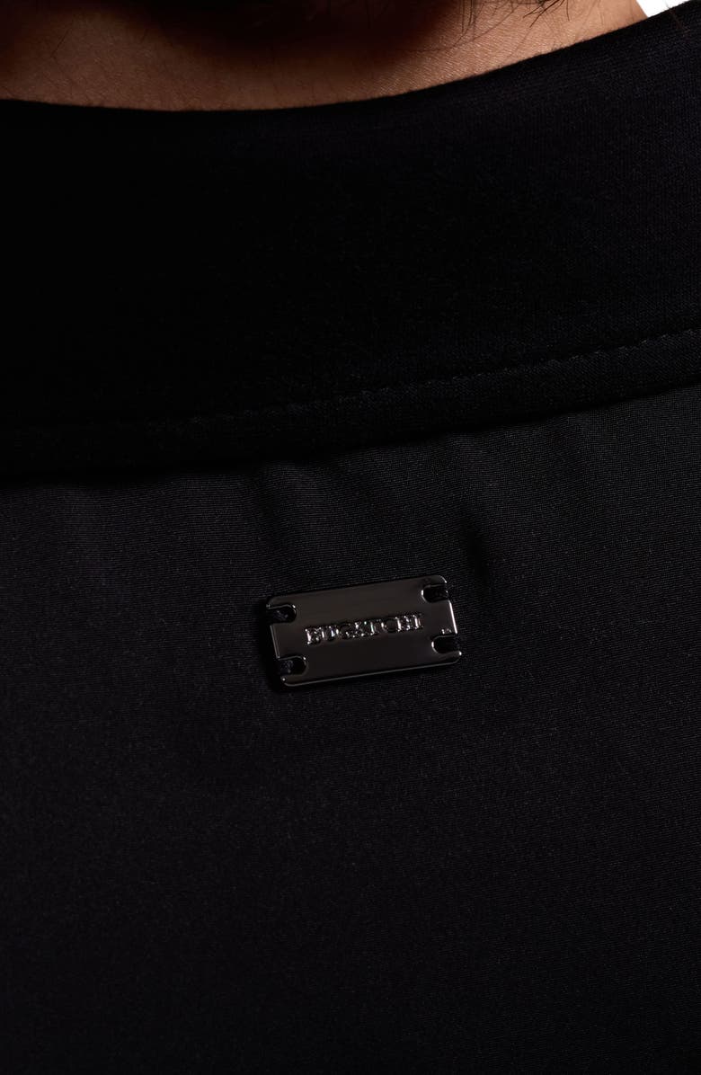 Bugatchi Soft Touch Knit Shirt Jacket, Alternate, color, Black