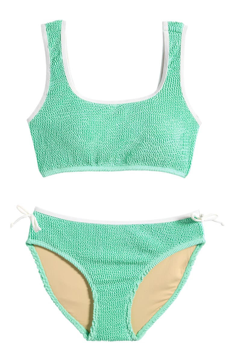 Shade Critters Crinkle Mint 2-Piece Swimsuit, Main, color, Mint