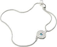 Alex and Ani Evil Eye Crystal Pull Chain Bracelet