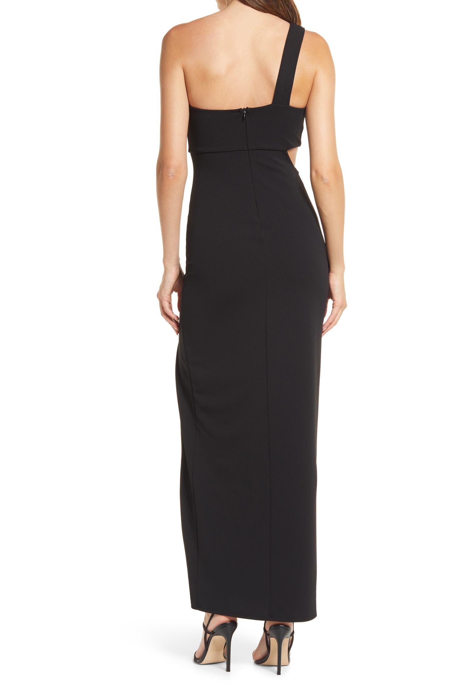 Lulus Simply Beautiful One Shoulder Column Gown (Women) | Nordstromrack