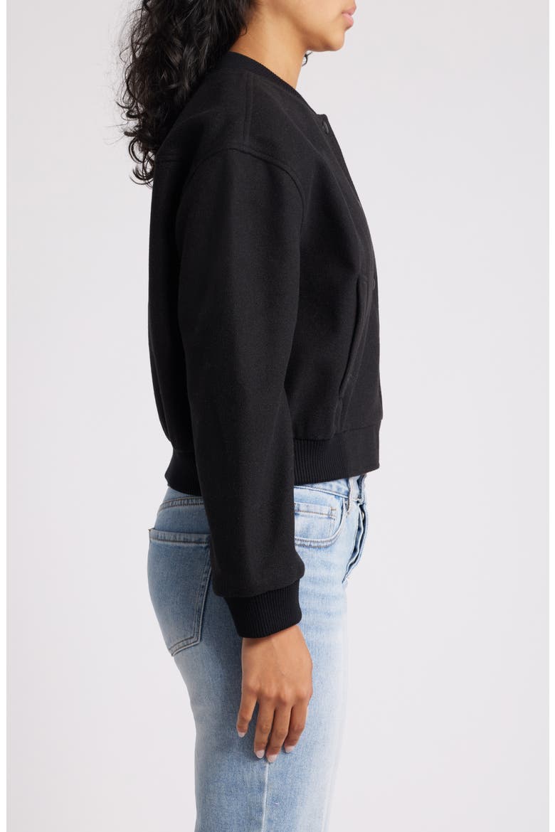 Bomber Jacket, Alternate, color, BLACK