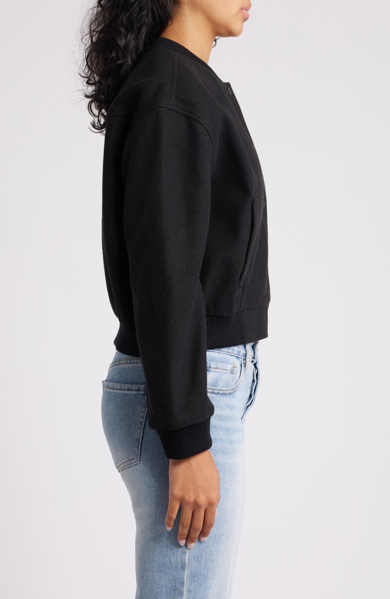 All in Favor Bomber Jacket, Alternate, color, Black