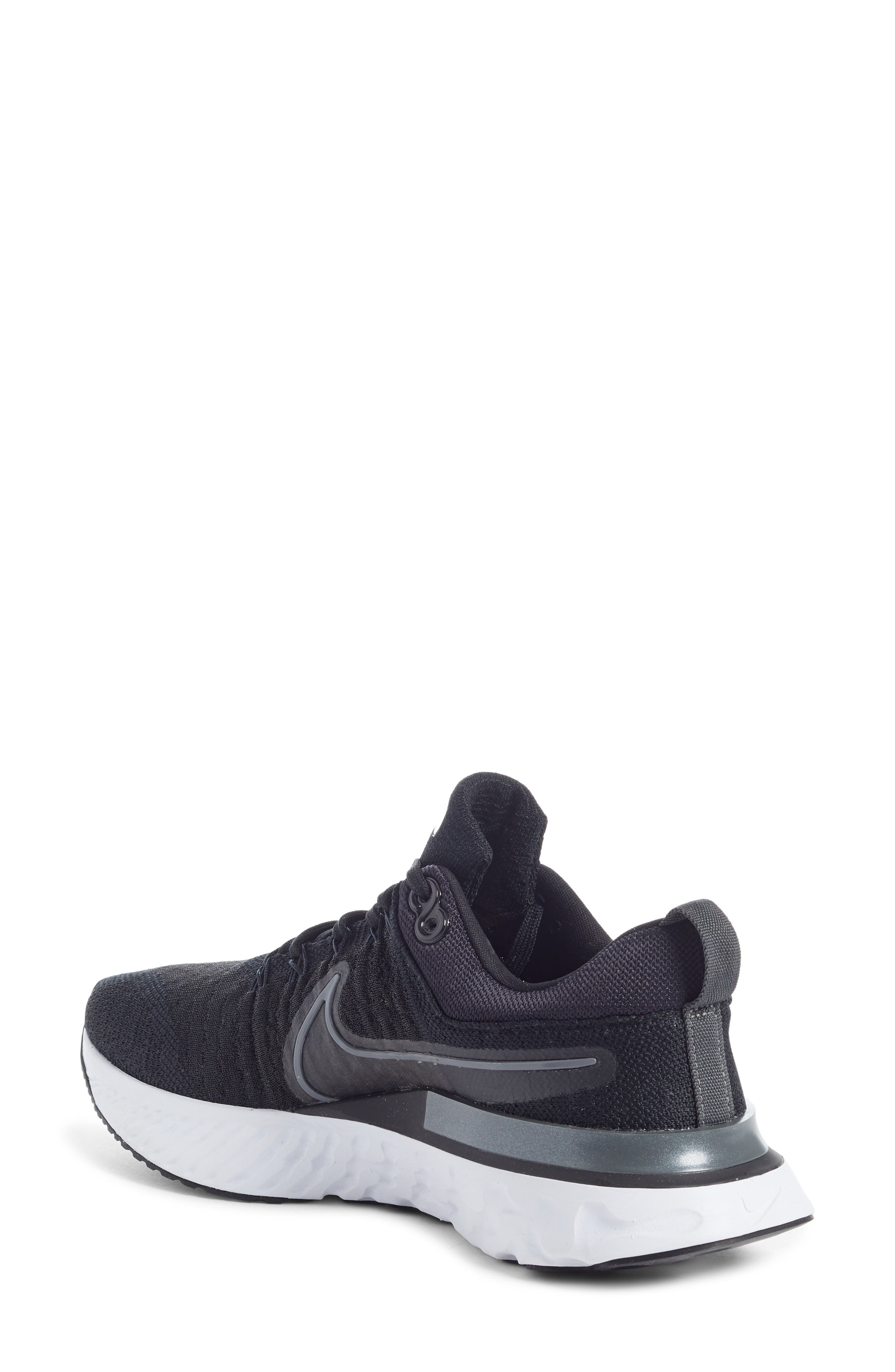 React Infinity Run Flyknit 2 Running Shoe, Alternate, color, BLACK/ WHITE/ IRON GREY