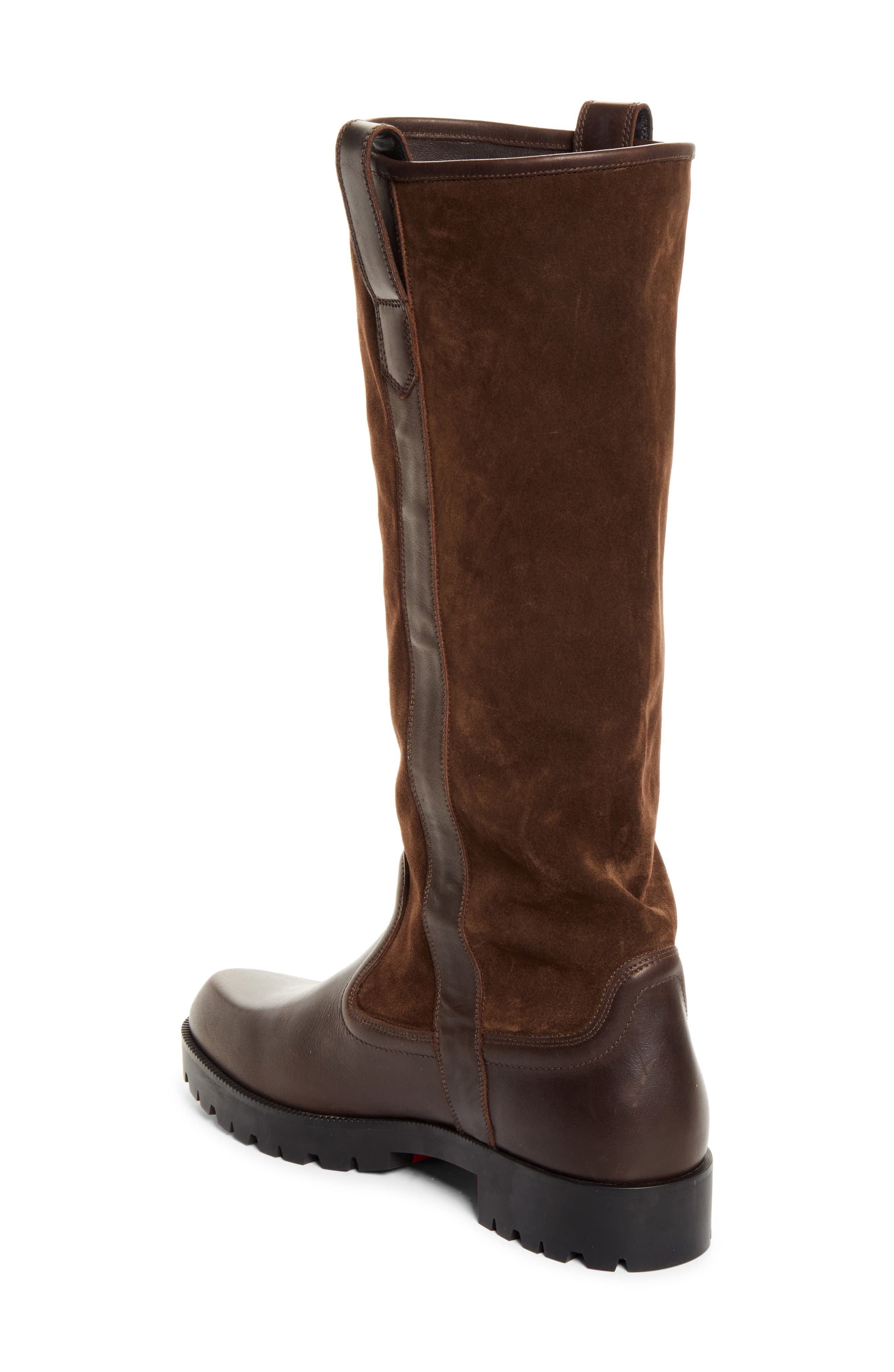 Slouch Leather Tall Boot, Alternate, color, 728G - CAFE/ COSME