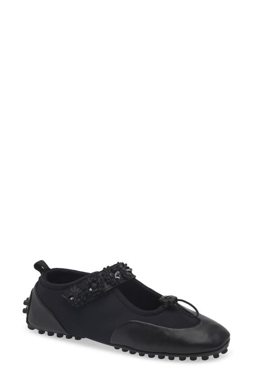 Cecilie Bahnsen Bess Mary Jane Flat In Black