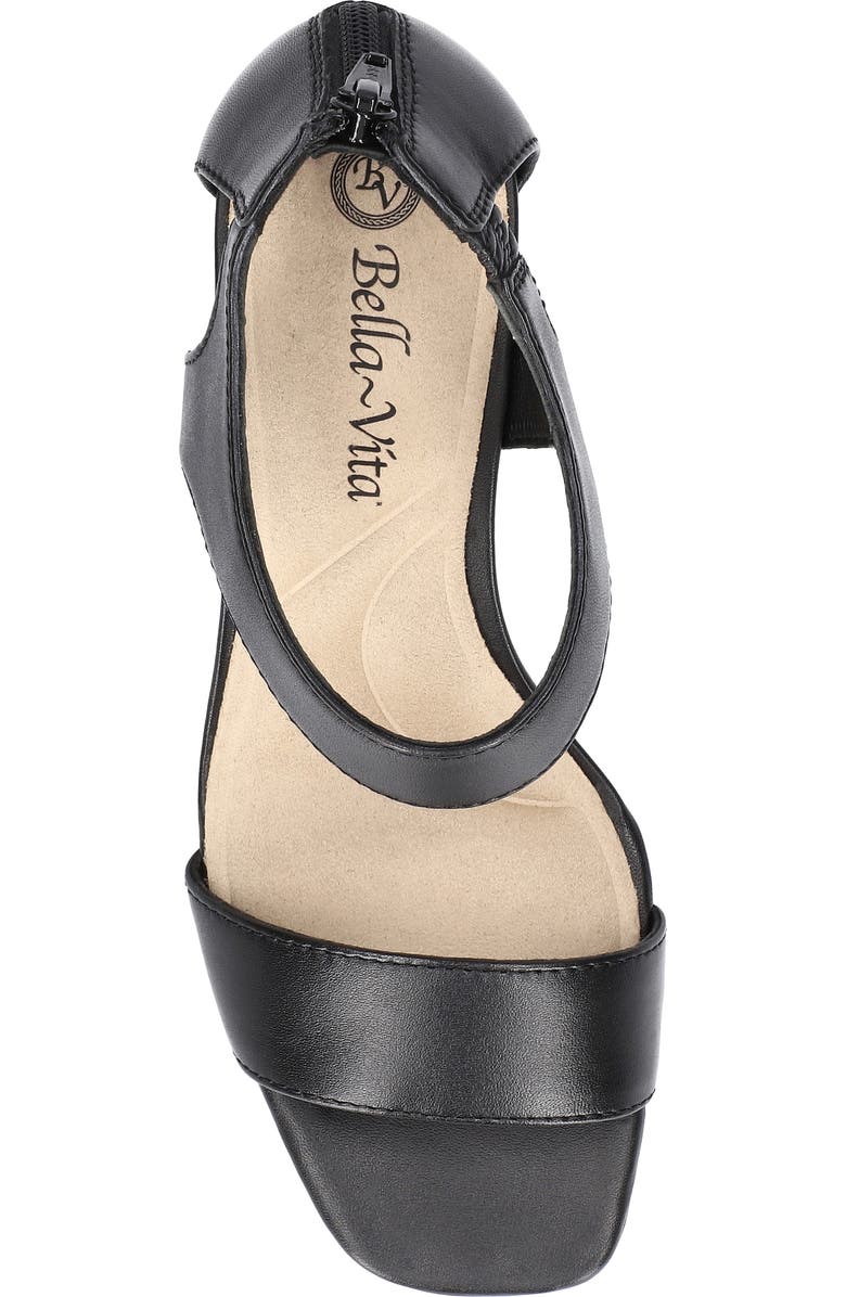 Bella Vita Sonic Ankle Strap Sandal, Alternate, color, Black Leather
