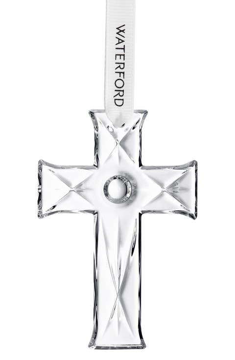 Mini Cross Crystal Ornament