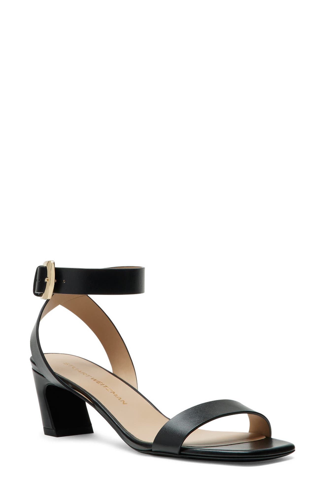 Stuart Weitzman Sai Sandal 50, Main, color, Black