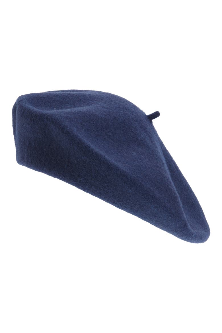 x Biltmore® Wool Beret, Main, color, BLUE NIGHT