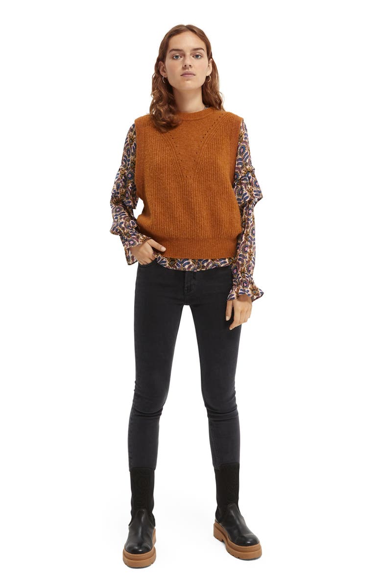 Scotch & Soda Crewneck Sweater Vest, Alternate, color,