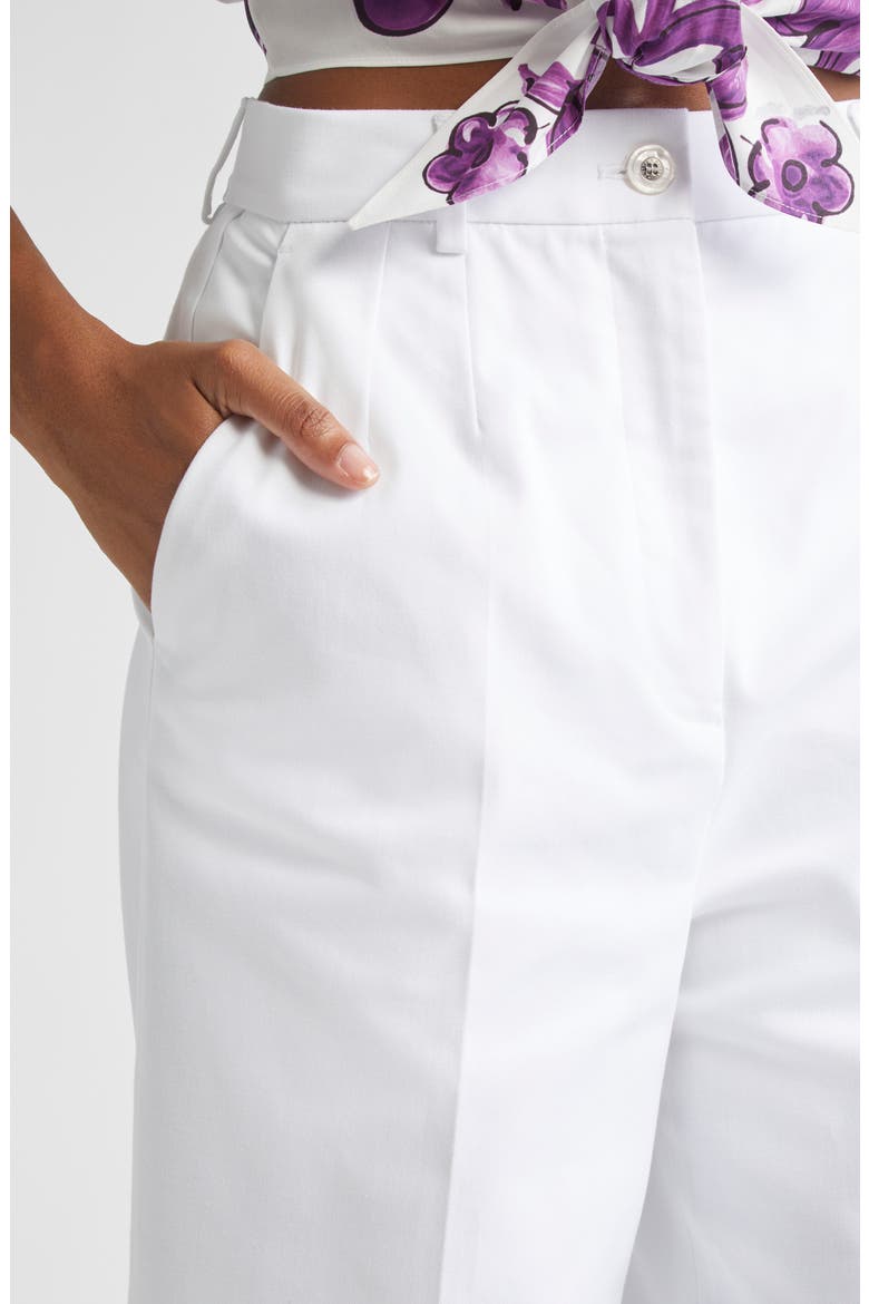 Stretch Cotton Pants, Alternate, color, W0800 BIANCO OTTICO