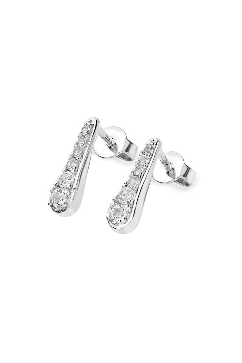 Skinny Drip Studs, Main, color, Sterling Silver