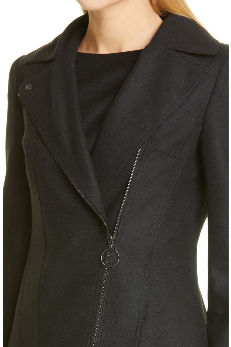 Wool Moto Jacket, Alternate, color, BLACK