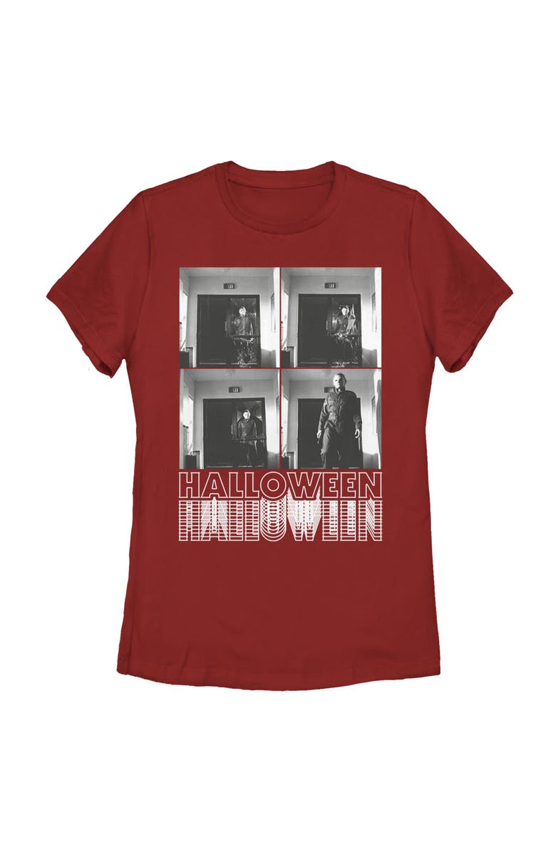 Halloween Women's Halloween II Photo Sequence Graphic T-Shirt, Main, color, Red
