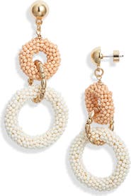 Nordstrom Beaded Link Drop Earrings