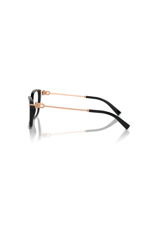Tiffany & Co . 55mm Rectangle Optical Glasses In Black