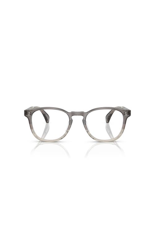 Oliver Peoples 51mm Round Optical Glasses In Gray