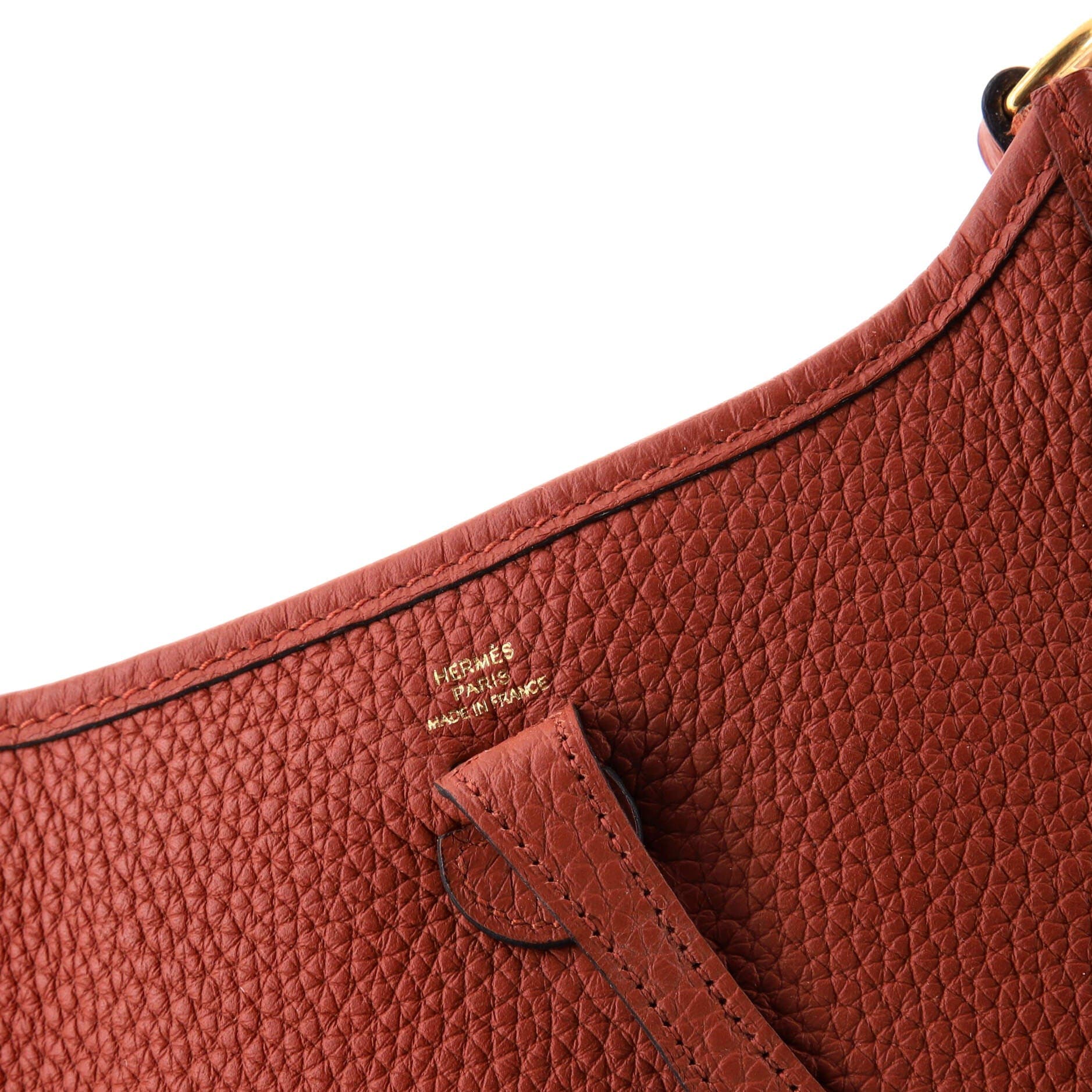 Pre-Owned Hermes Evelyne Bag Gen III Clemence TPM, Alternate, color, Cuivre