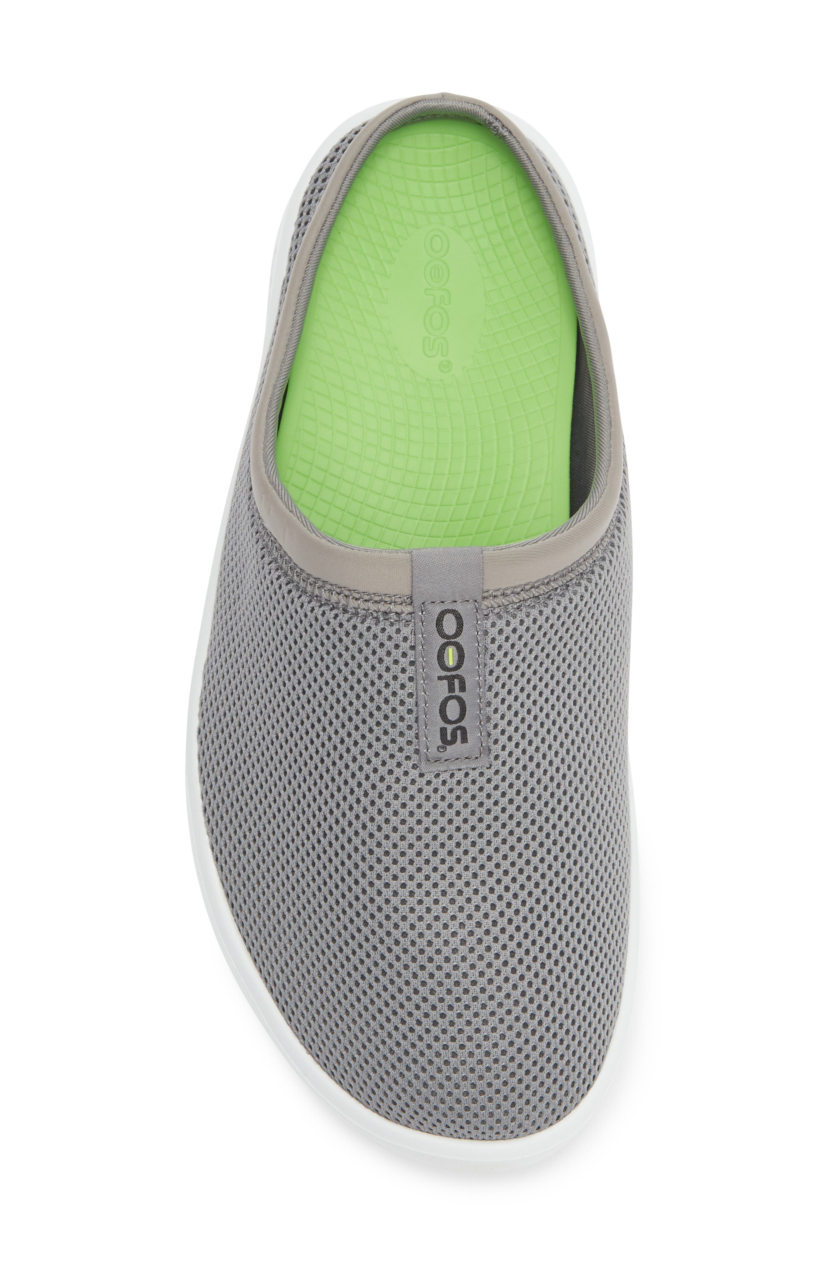 Oofos OOcoozie Sport Mule, Alternate, color, White/ Slate