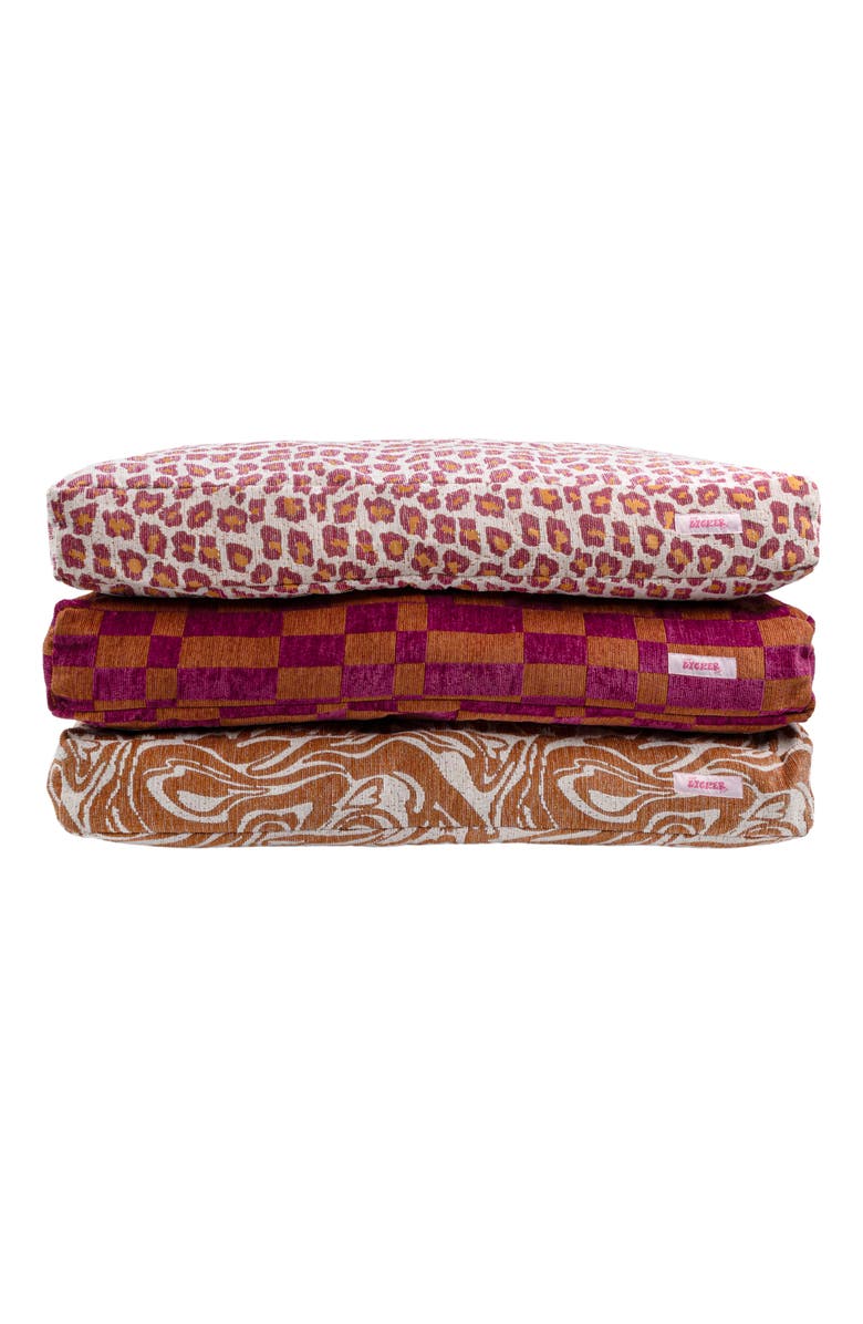 The Licker Store MabelDesigner Modern Ultra Soft Reversible Plush Rectangular Pet Bed with Washable Cover, Alternate, color, Beige/Black