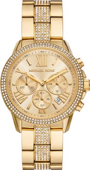 Michael Kors Brynn Crystal Quartz Chronograph Bracelet Watch, 40mm