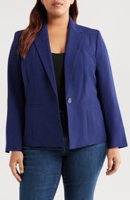 KASPER One Button Blazer