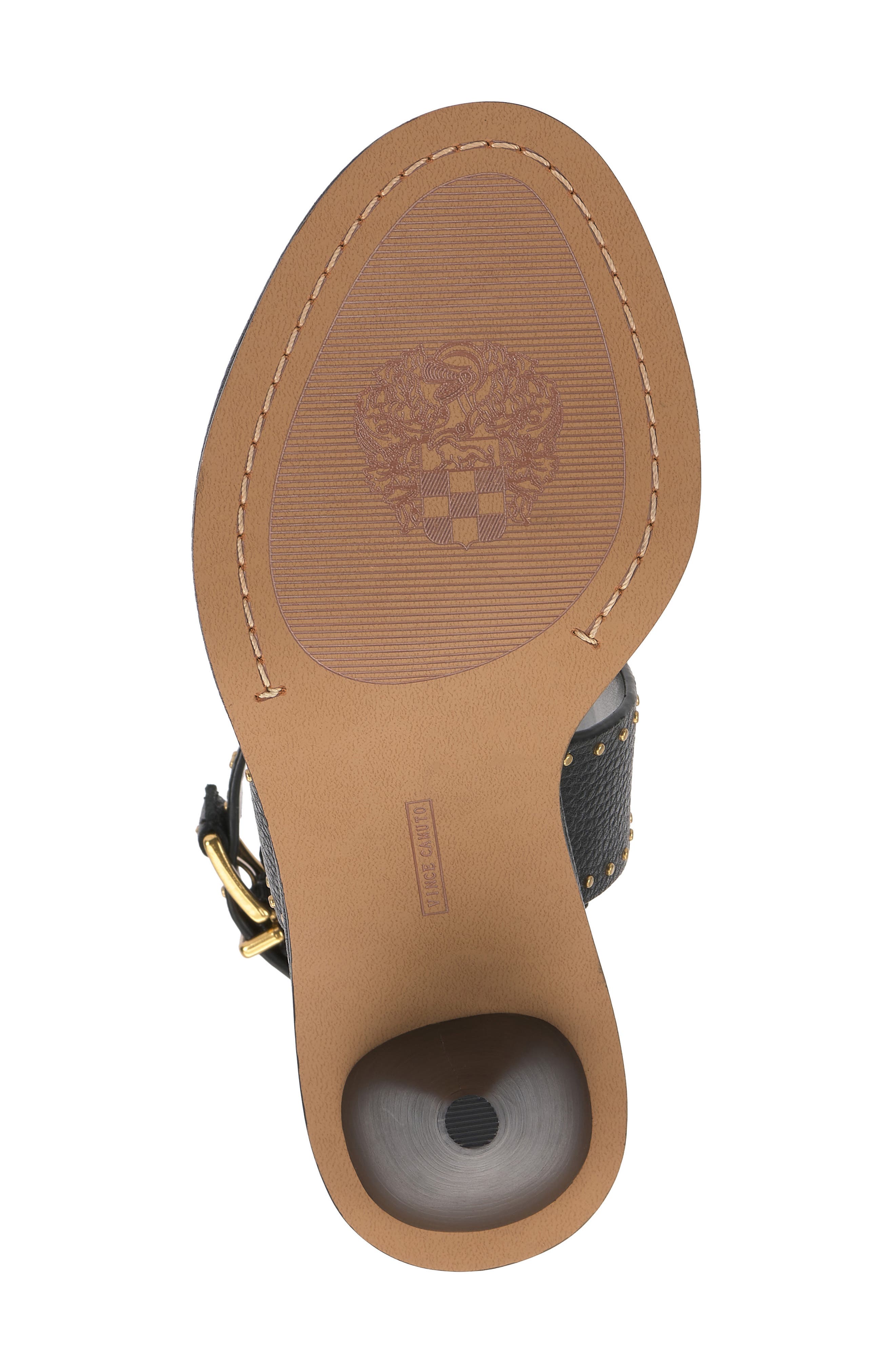 Vince Camuto Faunie T-Strap Sandal, Alternate, color, Black