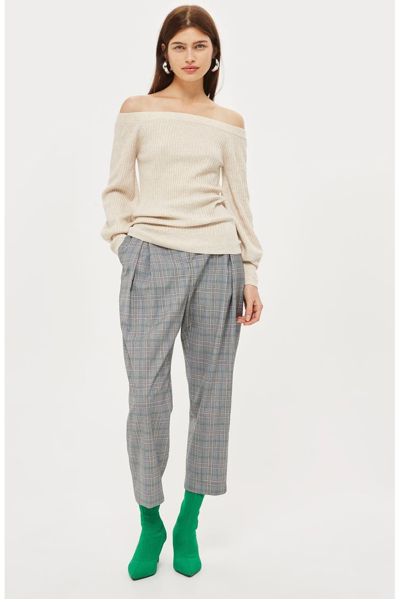 Off the Shoulder Sweater, Alternate, color, OATMEAL