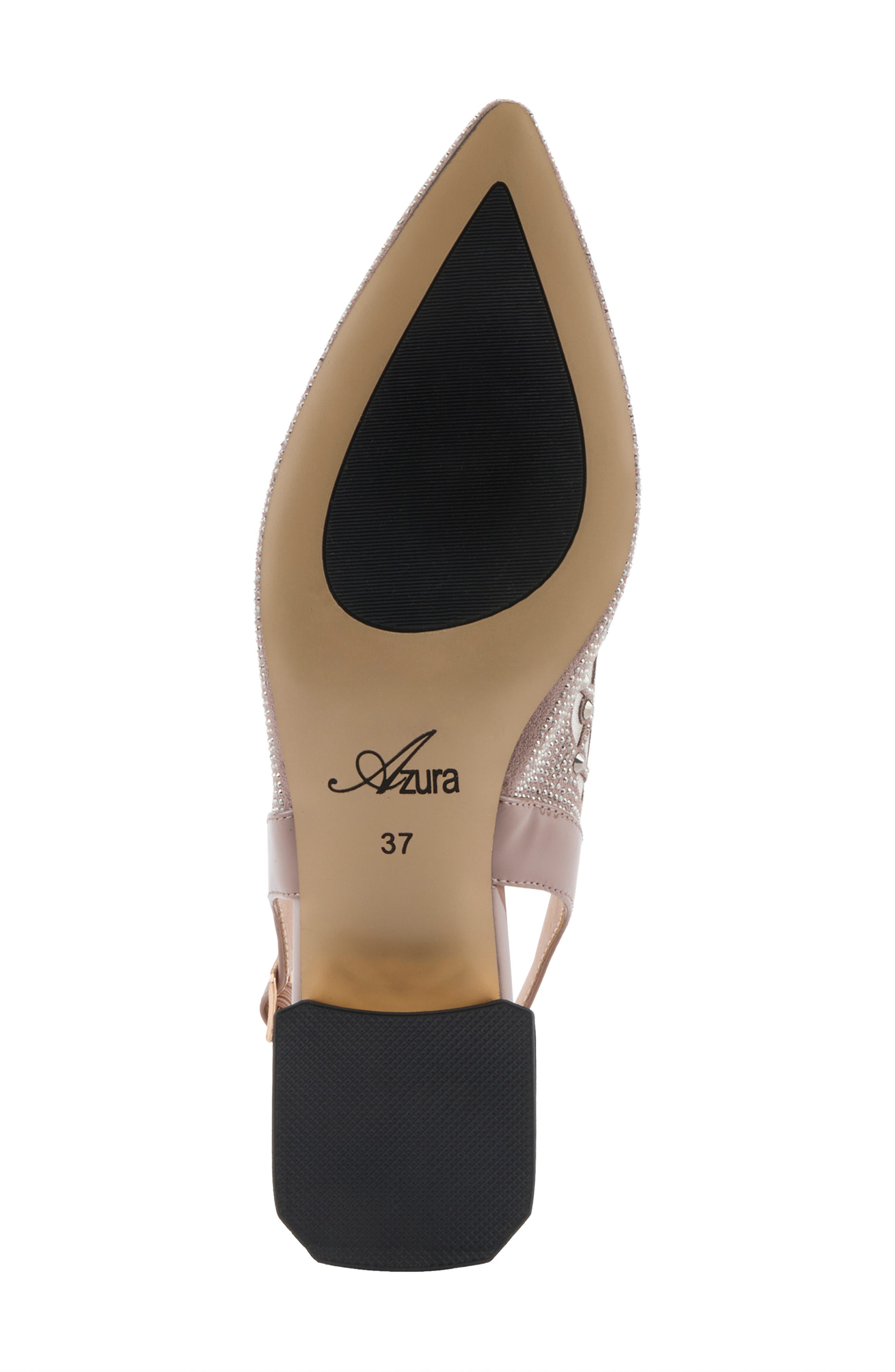 AZURA BY SPRING STEP Pretigurl Pointed Toe Slingback Flat, Alternate, color, 
