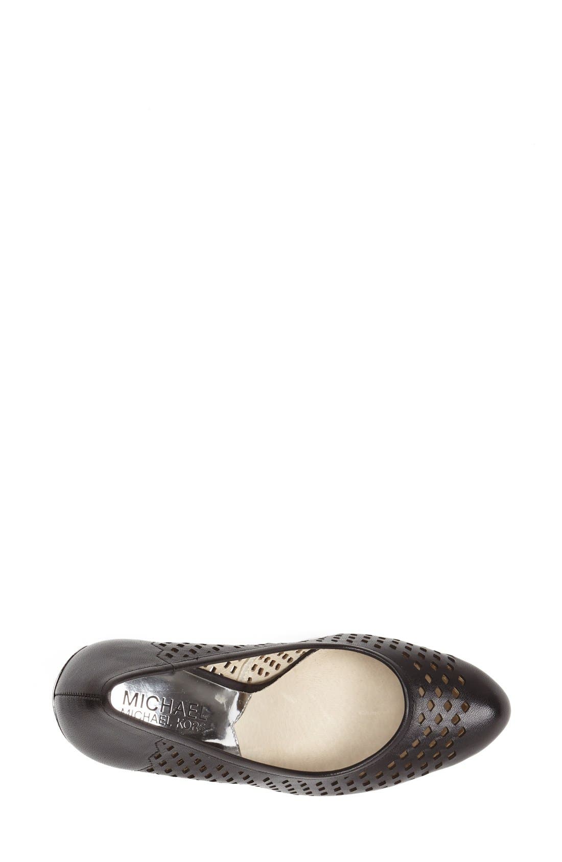 MICHAEL Michael Kors 'Florentine' Perforated Platform Pump, Alternate, color, 