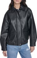 Levi's Relaxed Faux Leather Bomber Jacket