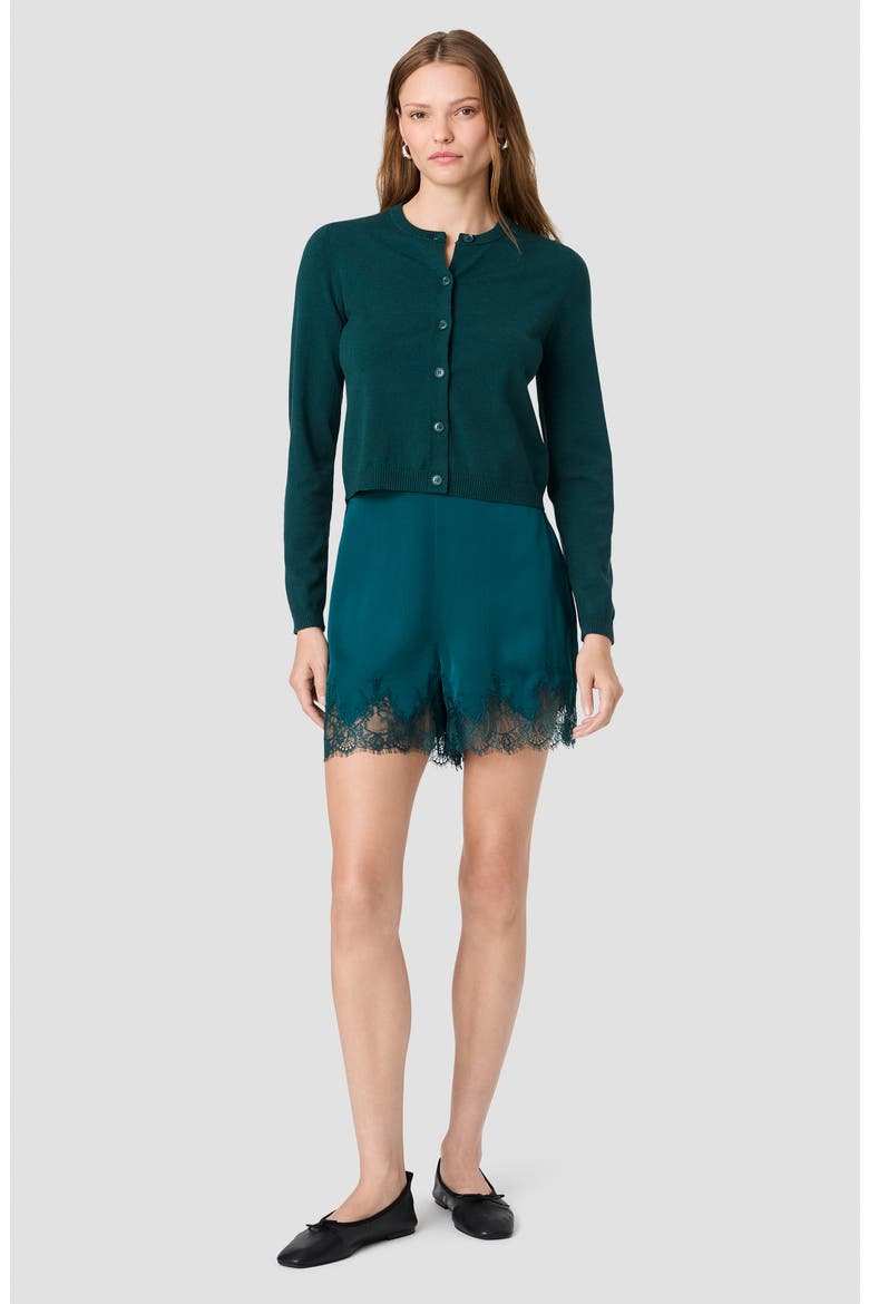 Ennis Satin Lace Shorts, Alternate, color, DEEP TEAL