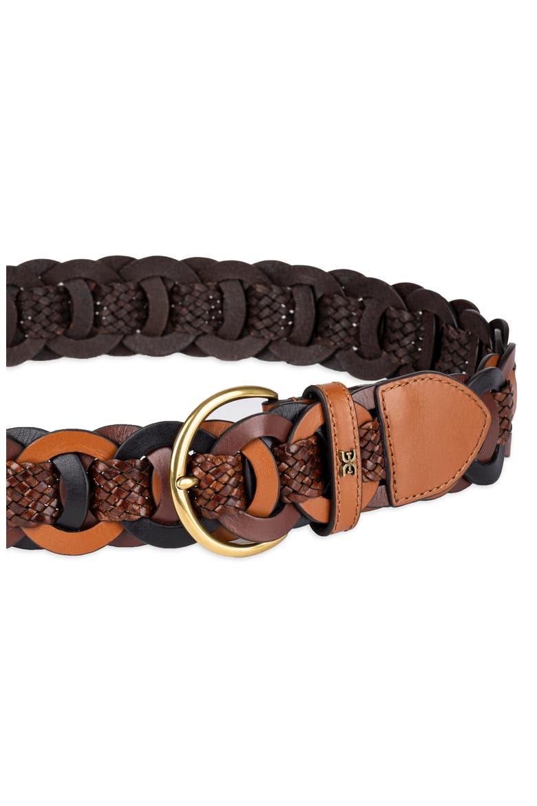 Link Woven Belt, Alternate, color, MULTI-BROWN