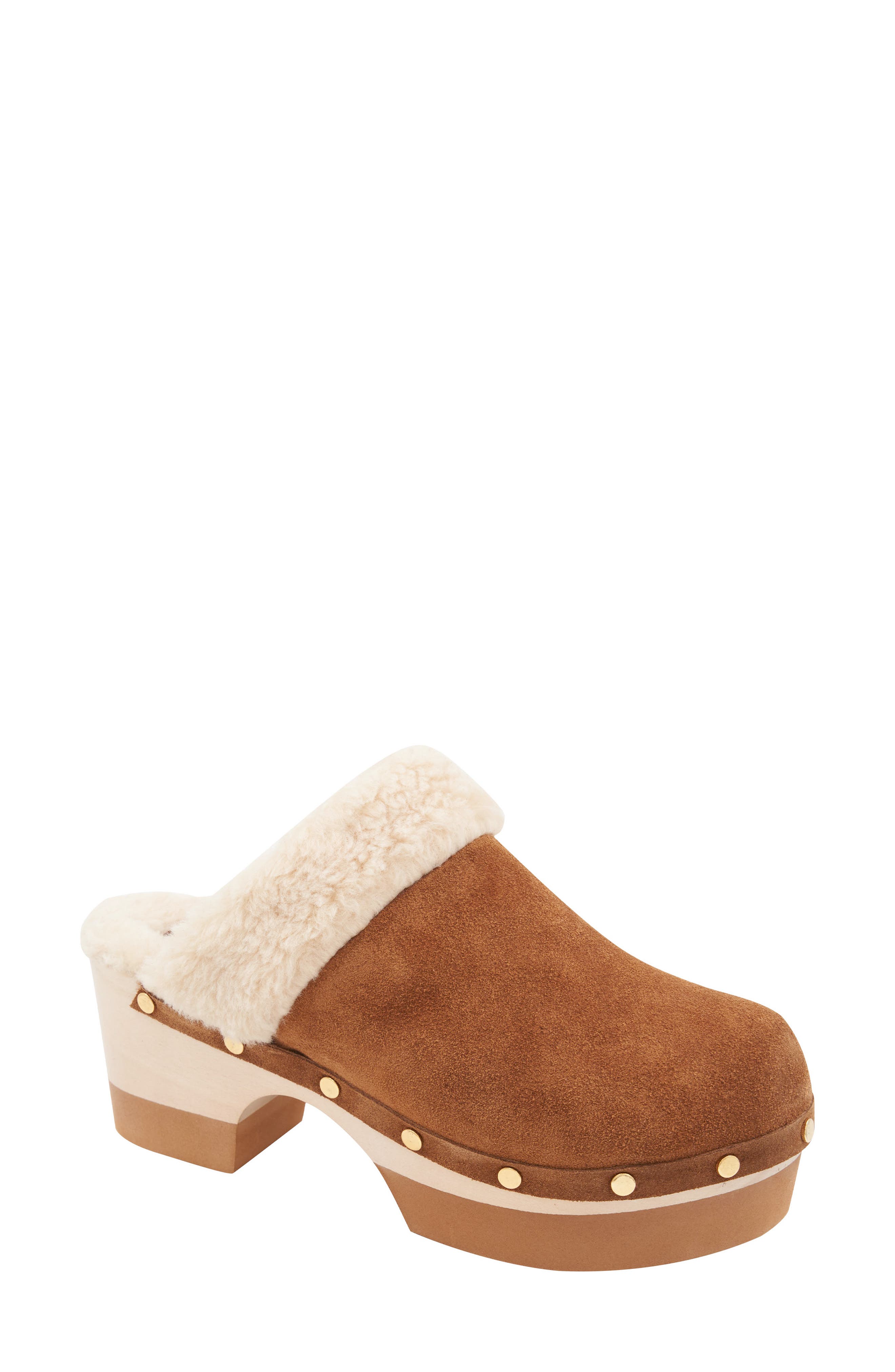 André Assous Olivia Clog, Main, color, Cognac/Natural