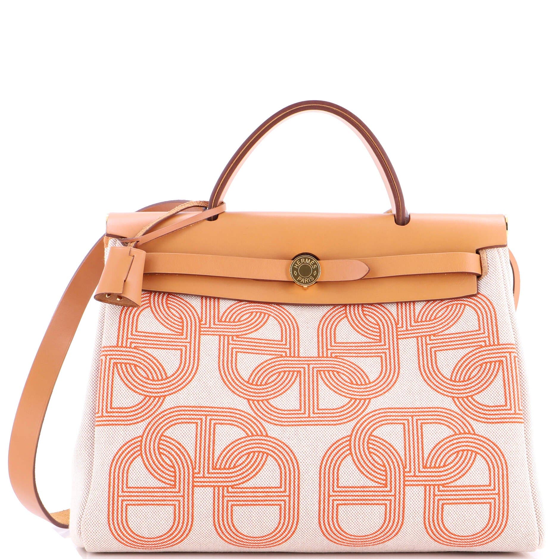 Pre-Owned Hermes Herbag Zip Circuit 24 Vache Hunter and Leather 31, Main, color, 