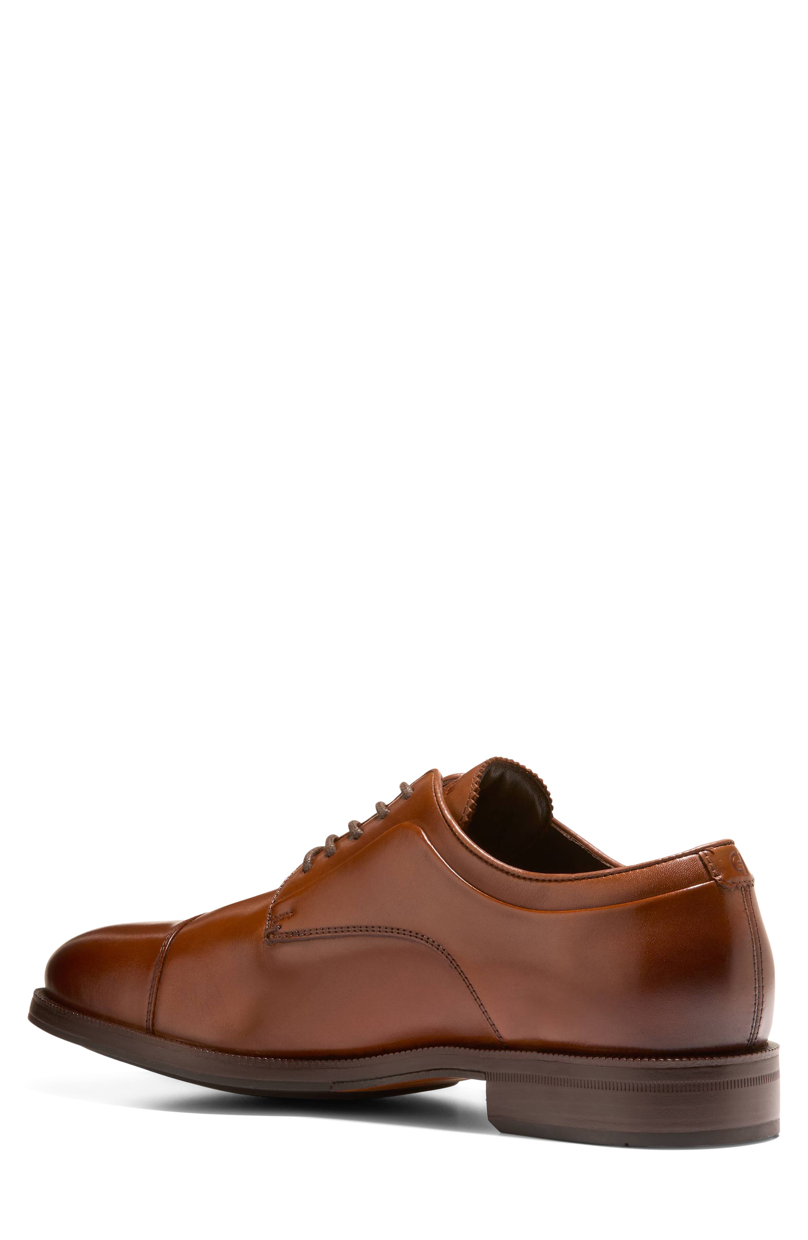 Dean Grand Cap Toe Leather Oxford, Alternate, color, BRITISH TAN / DARK CHOCOLATE