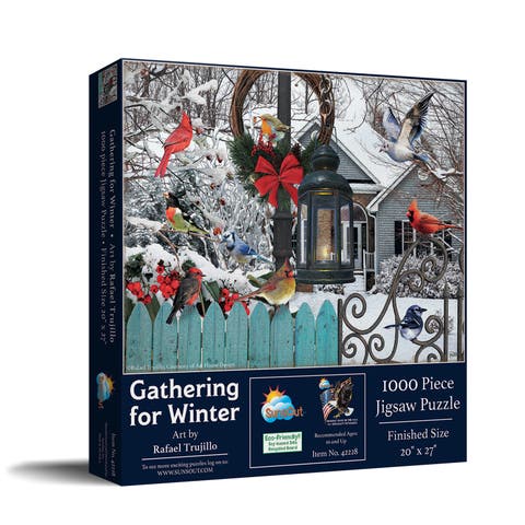 Gathering for Winter 1000 piece Jigsaw Puzzle for Adults