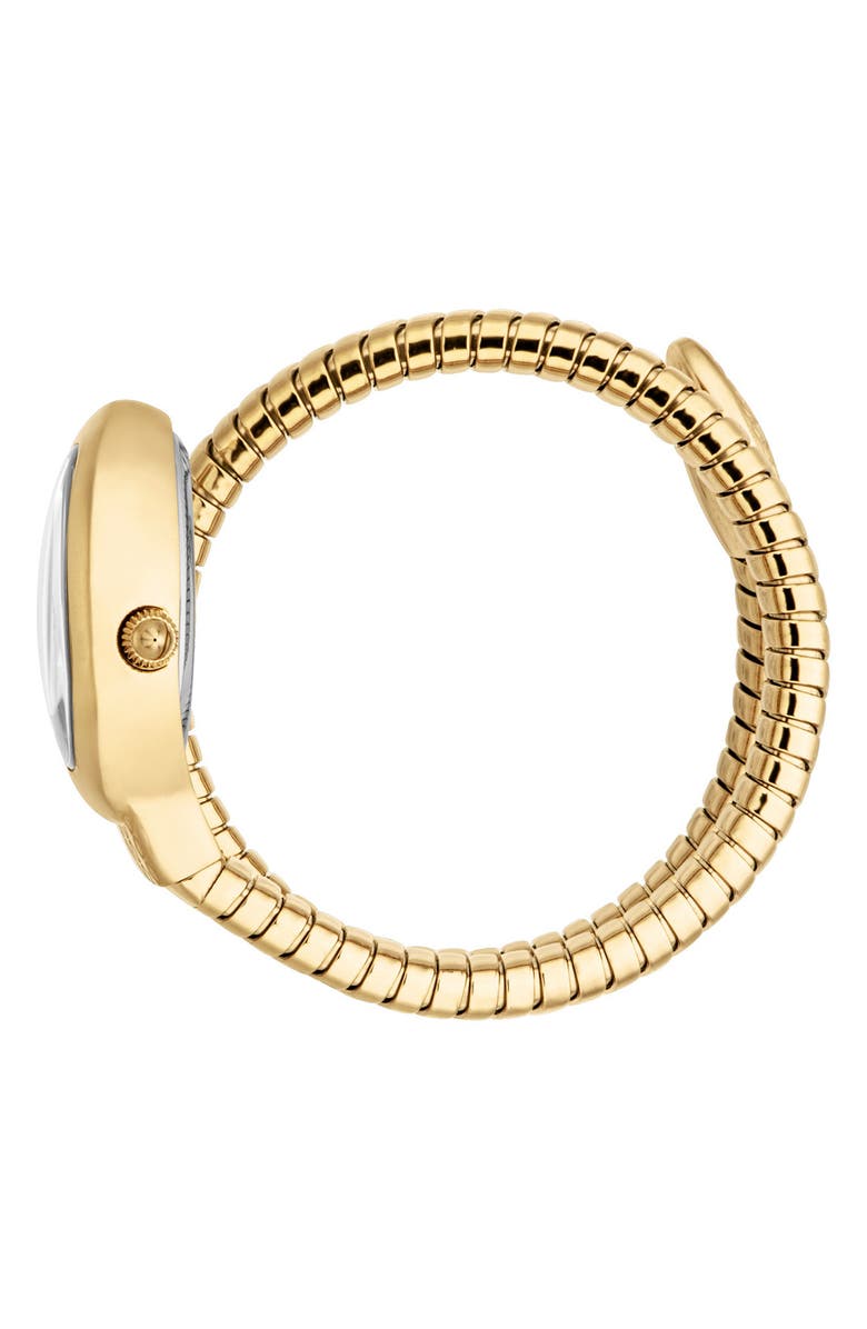Just Cavalli Snake Wraparound Bracelet Watch, 20mm x 34.5mm, Alternate, color, Gold