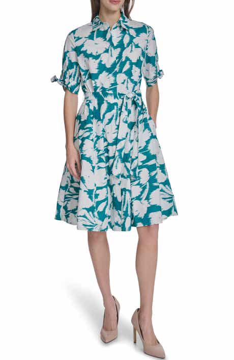 Calvin Klein Short Sleeve Cotton Shirtdress