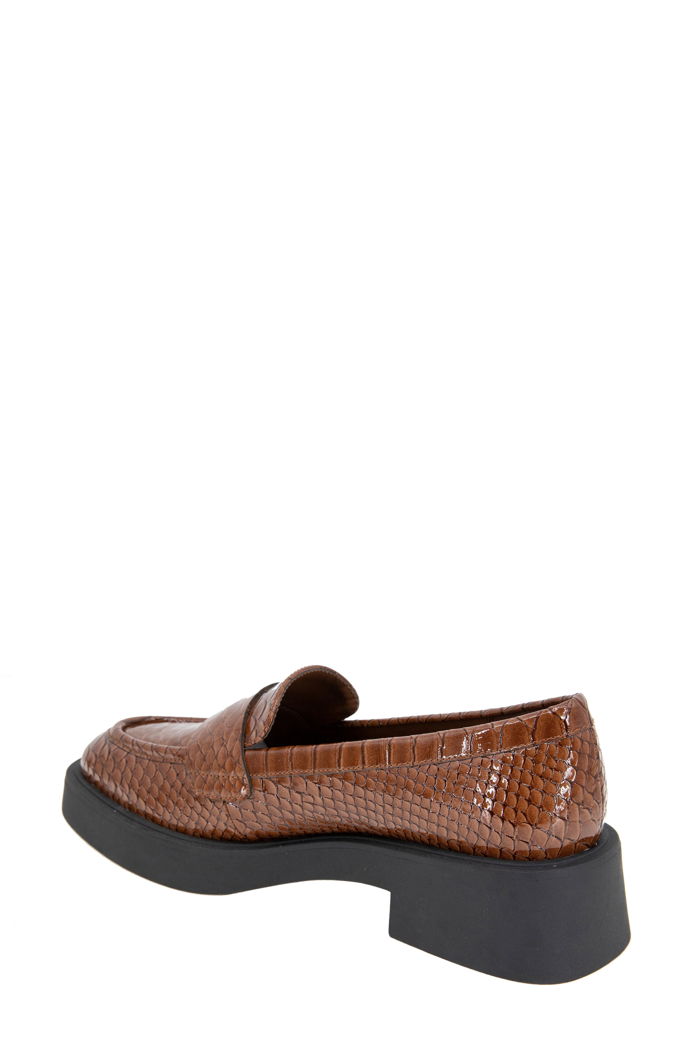 Surry Snakeskin Embossed Loafer, Alternate, color, COFFEE SNAKE