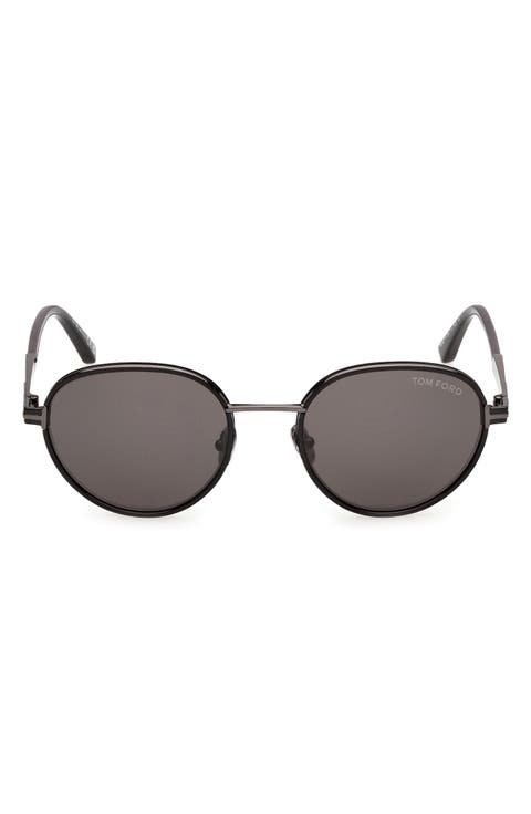 Jet 51mm Round Sunglasses