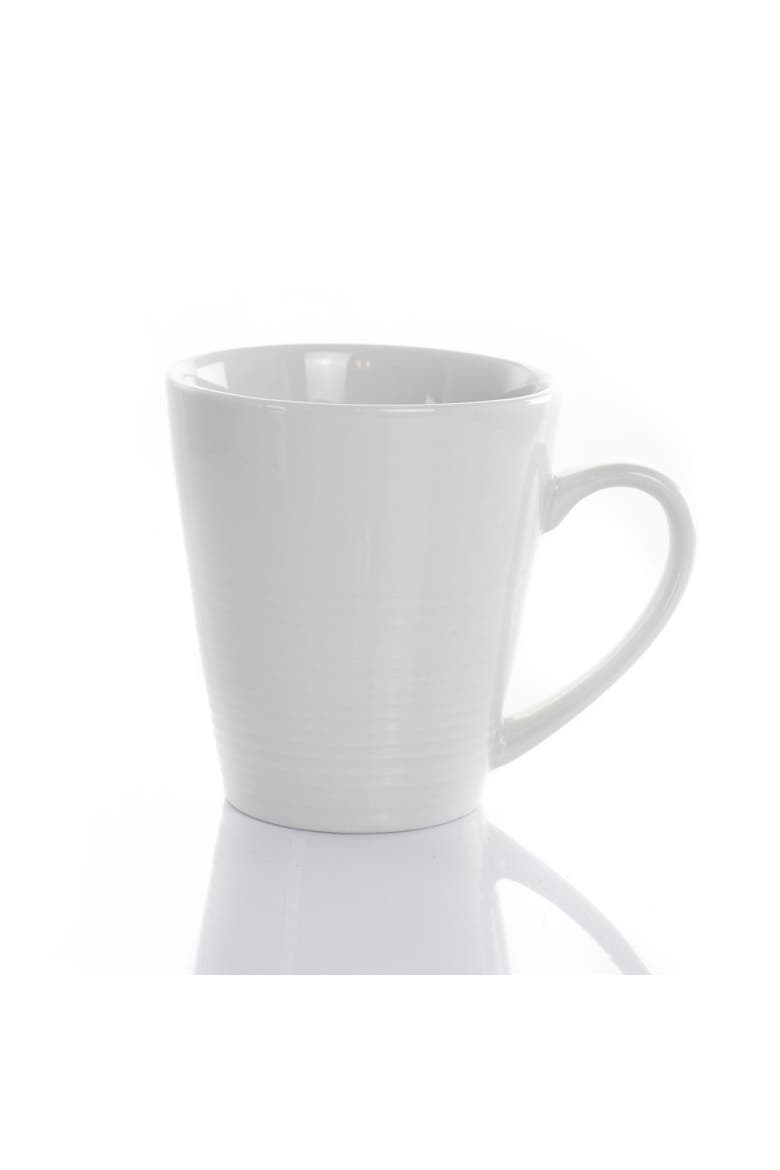 Amie 8 Piece 12 Ounce Porcelain Mug Set, Alternate, color, White