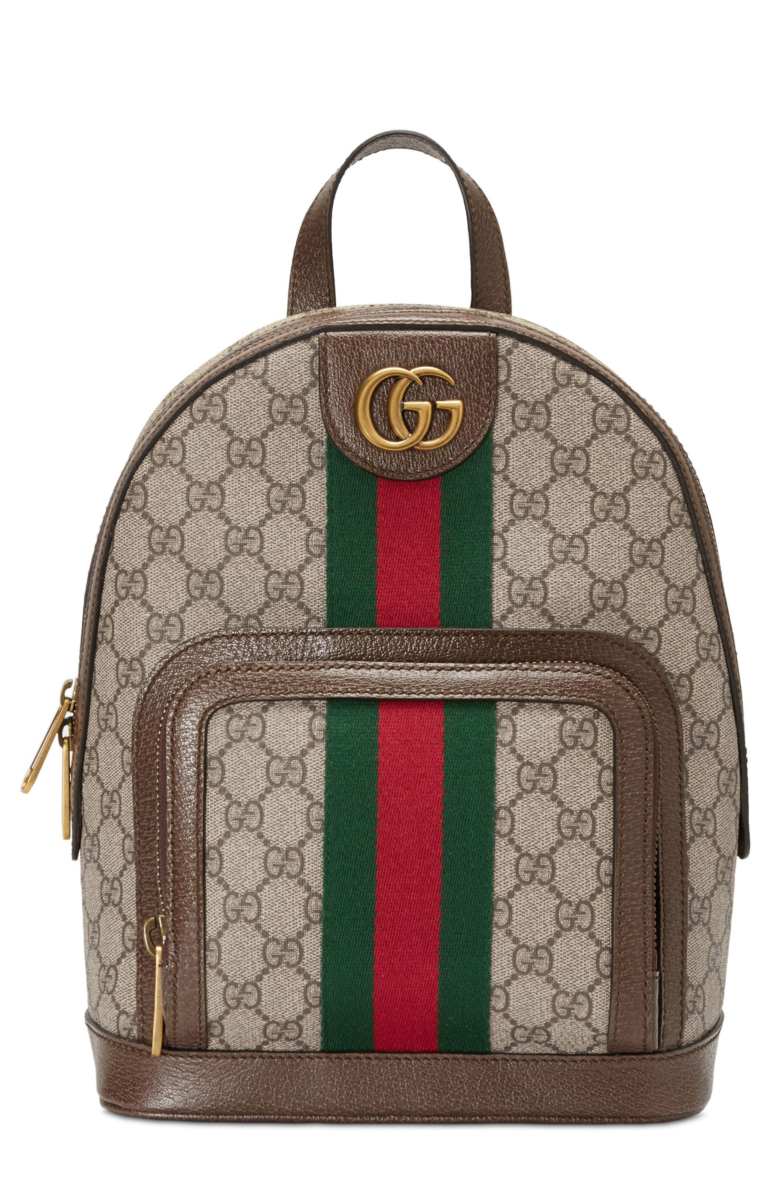 Gucci Small Ophidia GG Supreme Canvas Backpack, Main, color, 