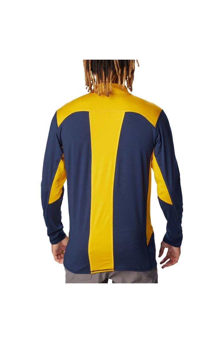 Columbia Men's Columbia Navy Notre Dame Fighting Irish Tech Trail<sup>™</sup> Omni-Shade Quarter-Zip Top, Alternate, color, 