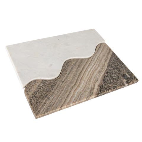 Marble Wave Dual Cheese and Cutting Board