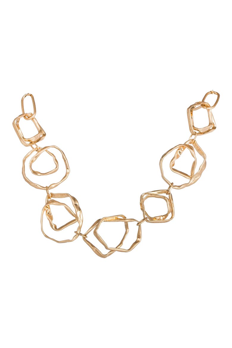 Hand Hewn Necklace, Alternate, color, GOLD