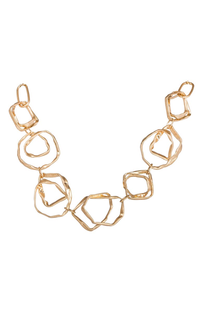 SAACHI Hand Hewn Necklace, Alternate, color, Gold