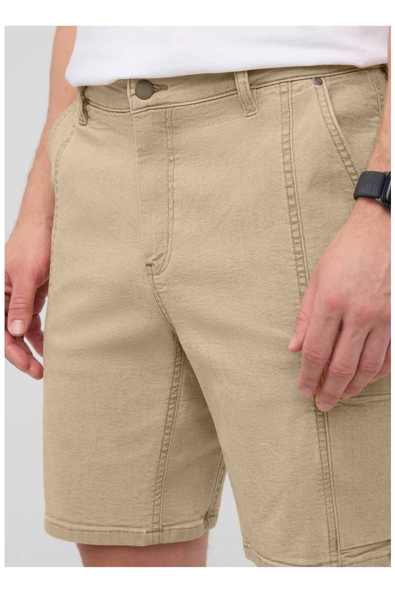 Stretch Canvas Cargo Short, Alternate, color, Tan